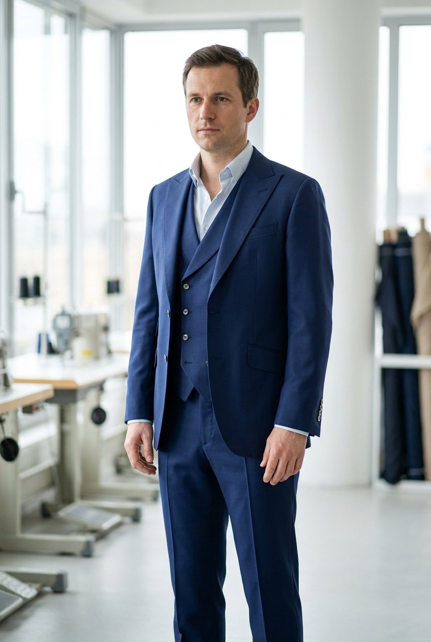 Anzug – SUMMER TARGET, Bright Navy Solid